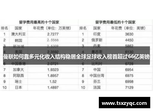 曼联如何靠多元化收入结构稳居全球足球收入榜首超过66亿英镑